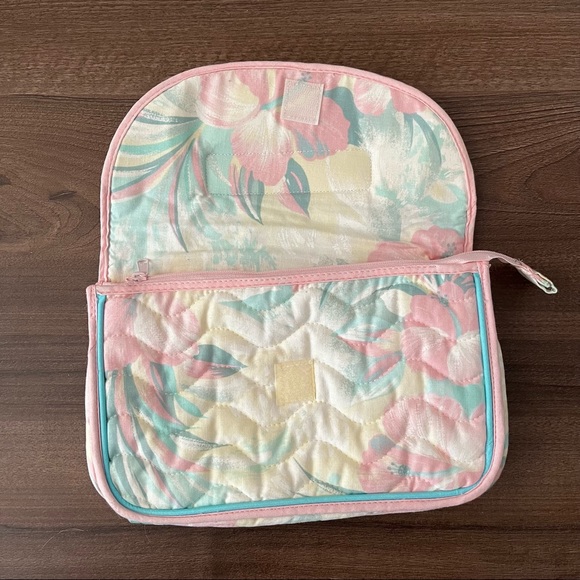 Vintage Floral Pastel Clutch Hand Bag - Picture 6 of 8